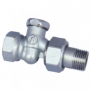 Клапан запорный R14TG для радиатора хром Ду15 угл НР Giacomini R14X033