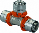 Тройник латунь Ду 16х16х16 MLC пресс для мп Uponor 1014918