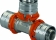 Тройник латунь Ду 16х16х16 MLC пресс для мп Uponor 1014918